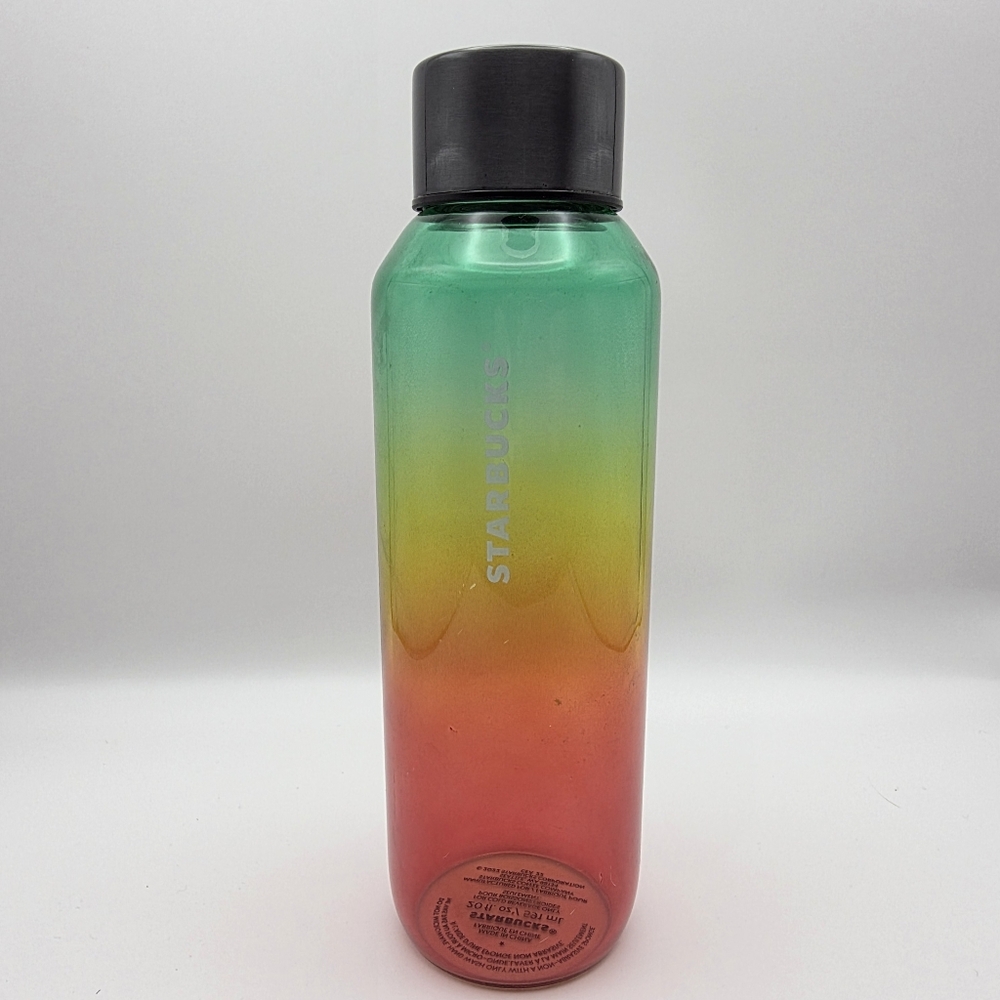 Starbucks Glass Water Bottle 20z Multicolor 2022